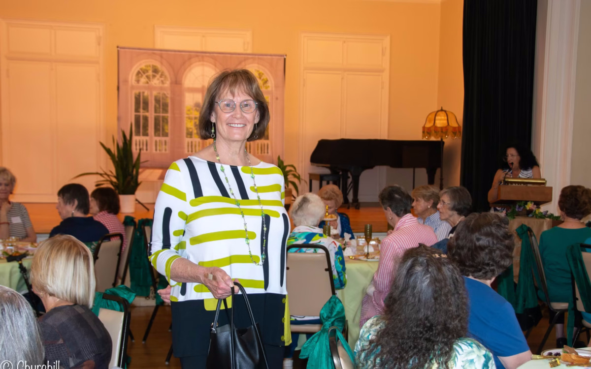 Members at a social celebration