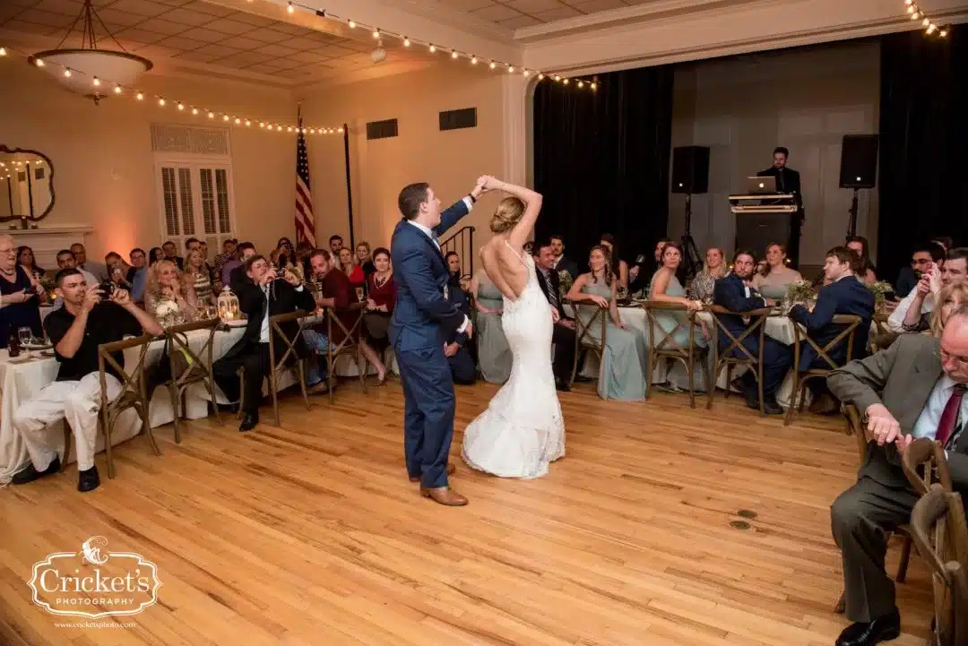 A wedding celebration at the clubhouse